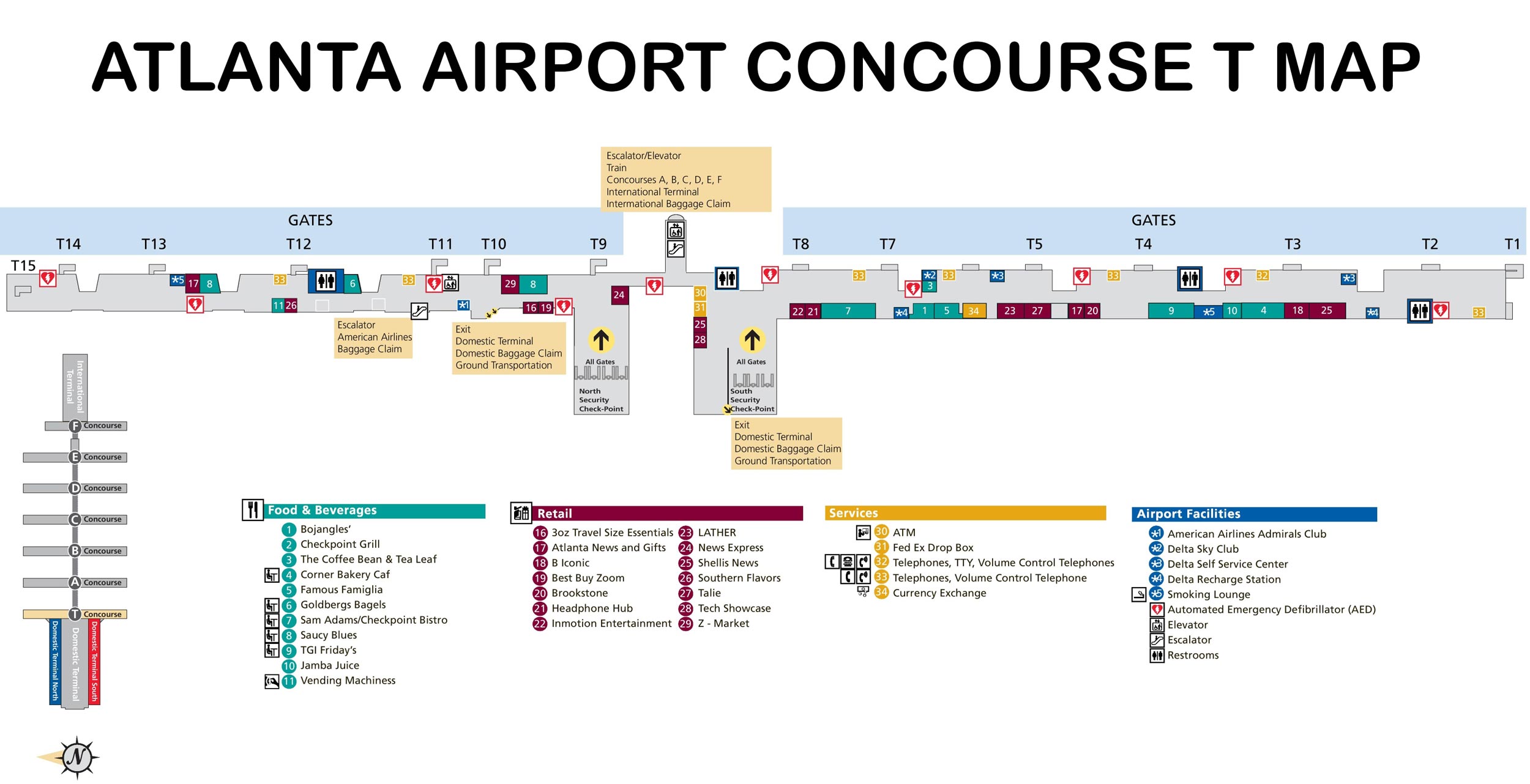 Concourse T Aeropuerto de Atlanta Concourse T Aeropuerto de Atlanta