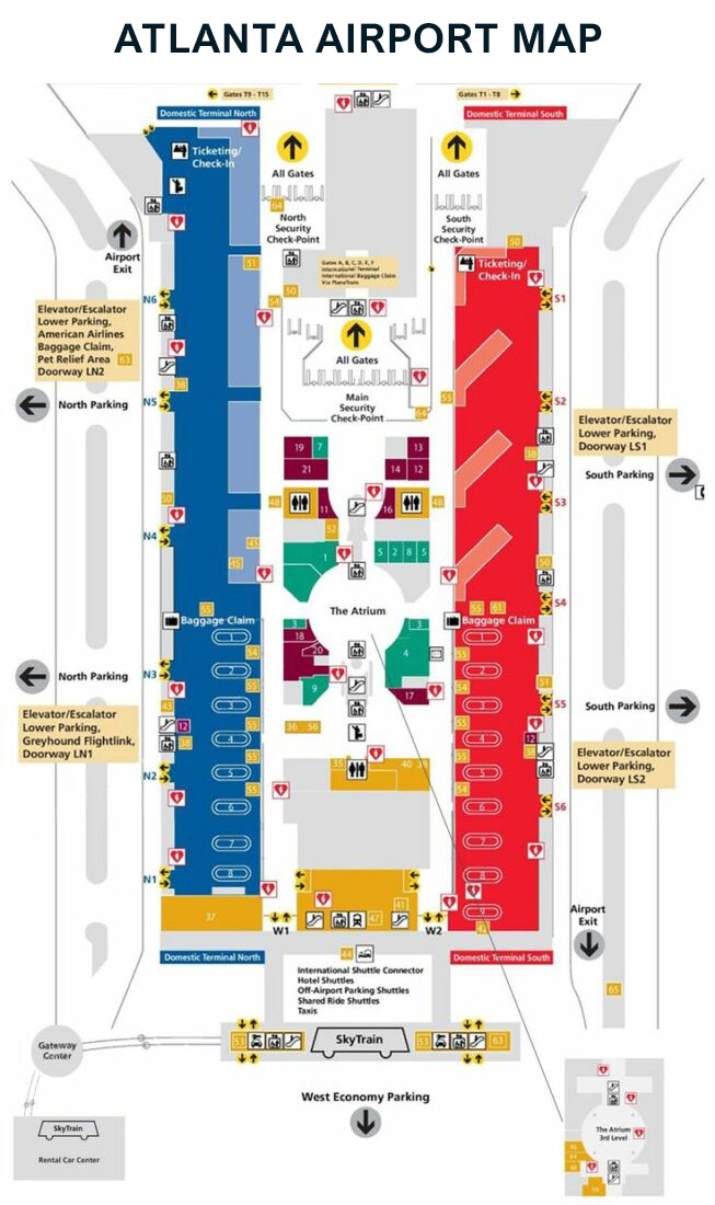 Atlanta Airport Map